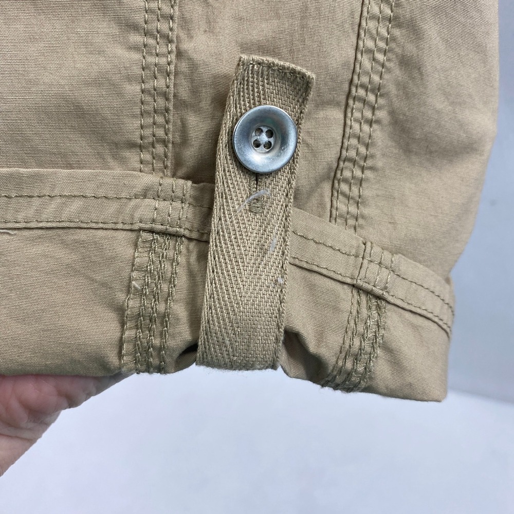 Cato Cargo Capri Pants Womens Plus Size 16W Tan Khaki Utility Crop Mid Rise Gorp - Picture 13 of 13